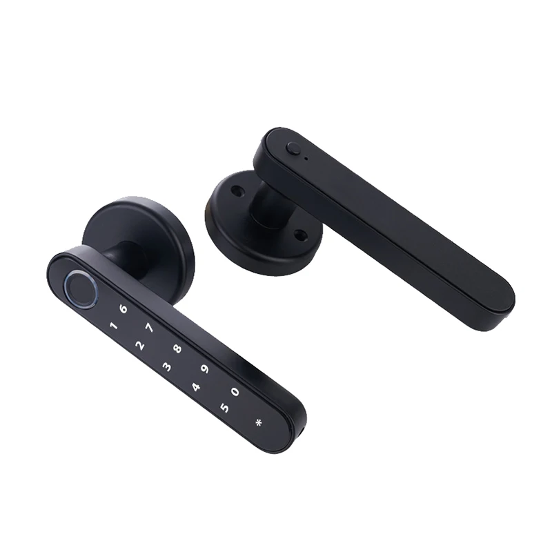 Tuya SmartLife APP Smart Fingerprint Password RFID Card Lock Dead Bolt With Key For Indoor Wooden Metal Door - Image 5